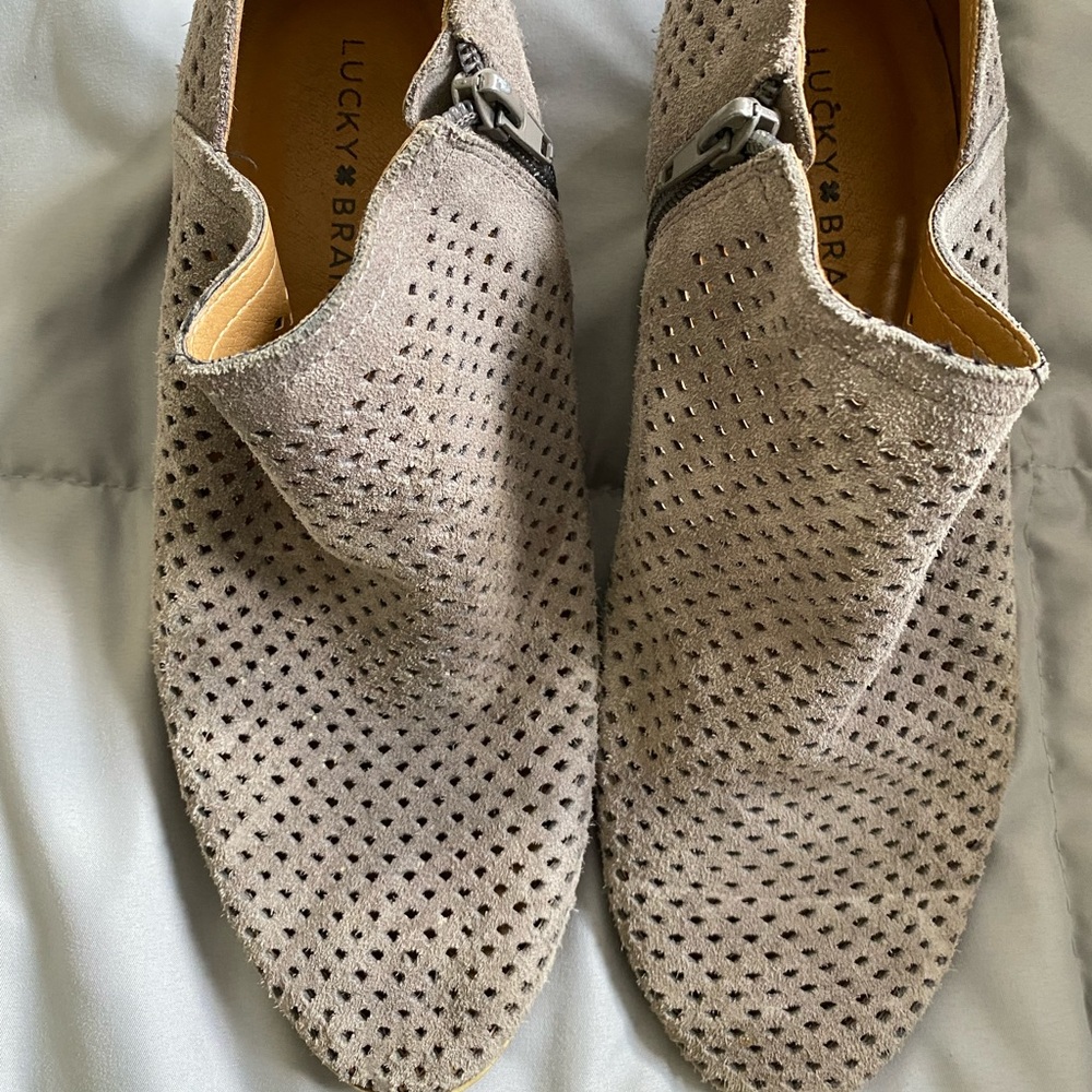 Grey booties